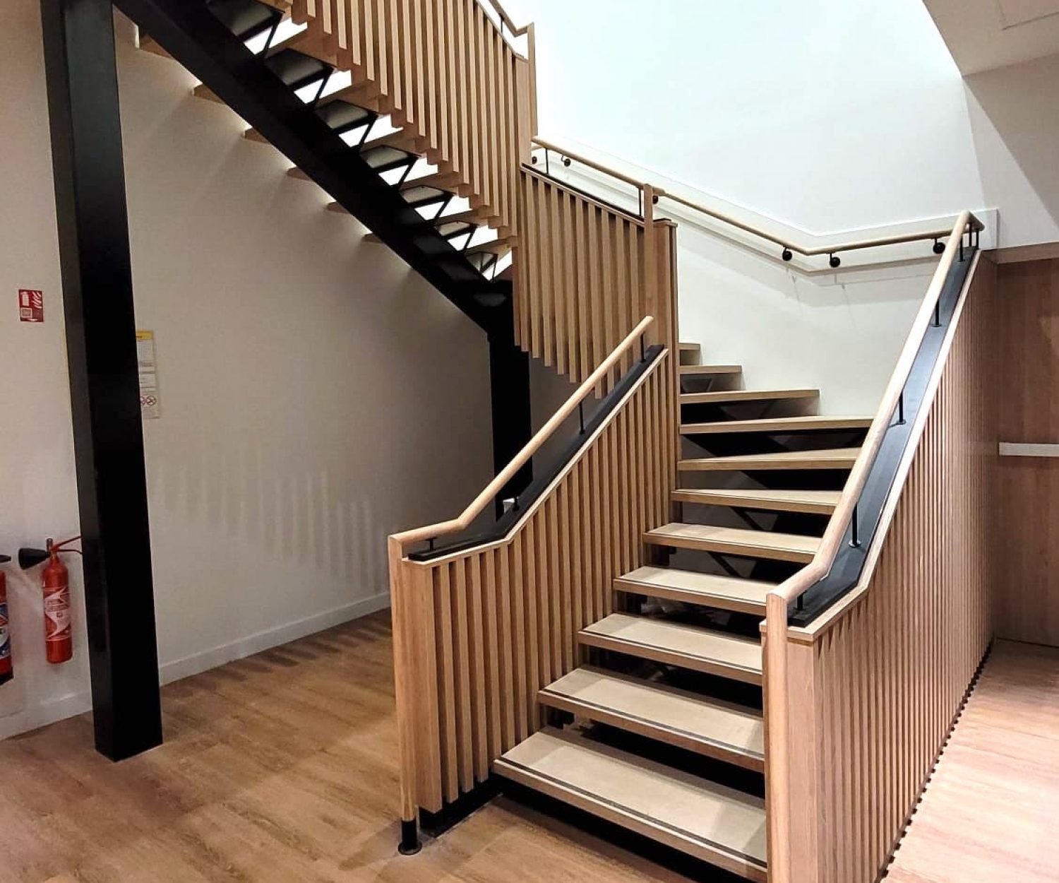 Escalier bois & acier