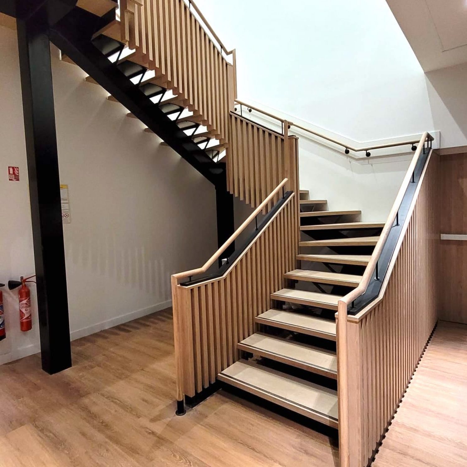 Escalier bois & acier